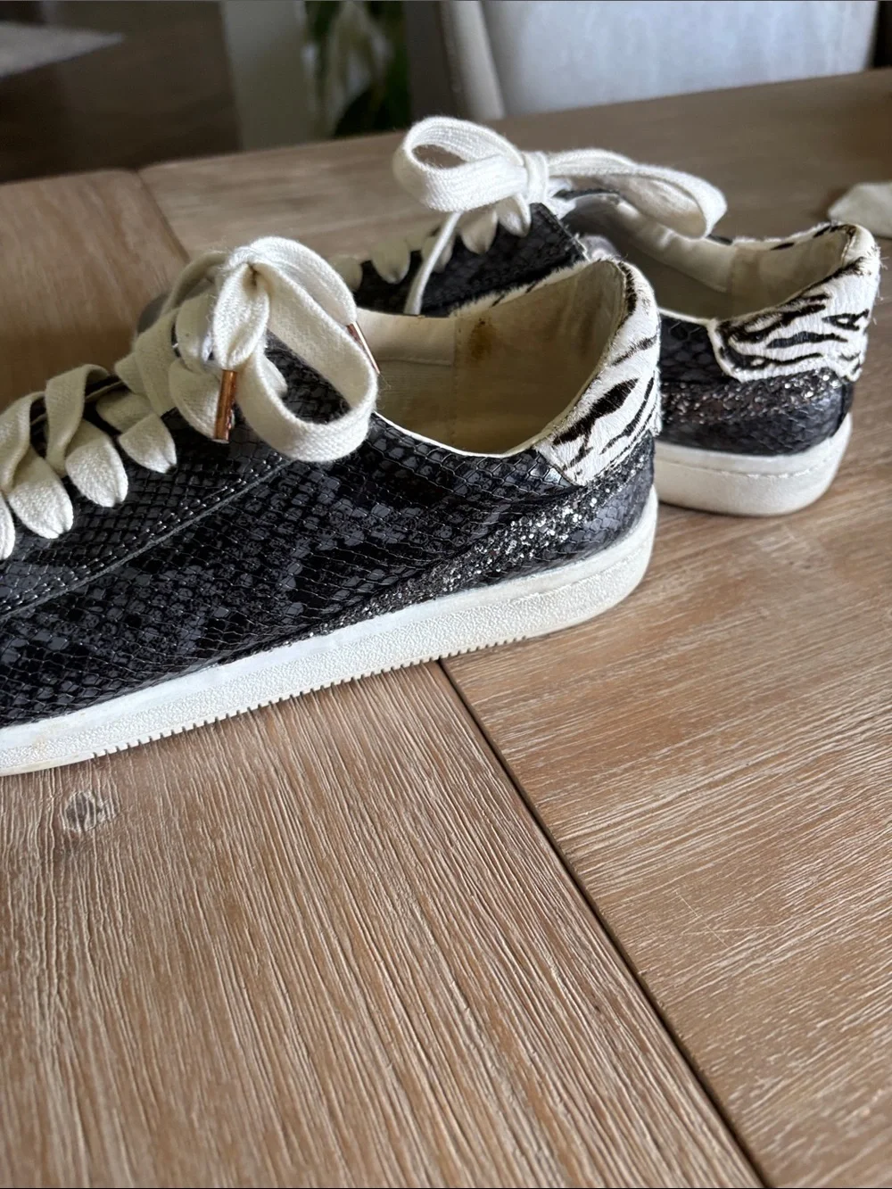 Dolce Vita Gray Sneakers with White Laces